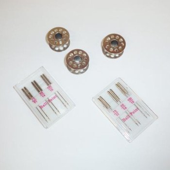 Σετ 3 καρούλια + 12  βελόνες ανταλλακτικά για ραπτομηχανή με κωδ. 101158