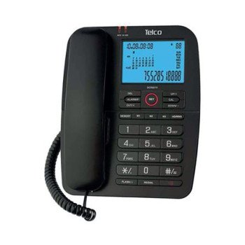 Σταθερό τηλέφωνο Telco με αναγνώριση κλήσης 13 μνήμες - Φωτιζόμενη οθόνη και πολλές άλλες μοναδικές λειτουργίες για παιδιά - ηλικιωμένους κ.λ.π.