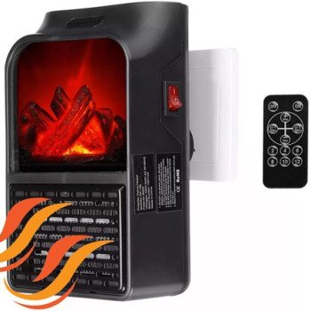 Αερόθερμο mini 900W οικονομικής κατανάλωσης με εικονική φλόγα τζακιού για τέλεια διακόσμηση και ζεστασιά