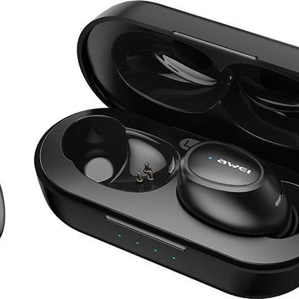 Ακουστικά Bluetooth αδιάβροχα στερεοφωνικά ζεύγος 5.0 Awei TWS 16 με διπλό μικρόφωνο (Dual Mic) και θήκη φόρτισης