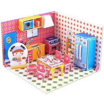 Τρισδιάστατο Puzzle 3D "ΚΟΥΖΙΝΑ" για νοητική εξάσκηση μικρών και μεγάλων για δημιουργική απασχόληση