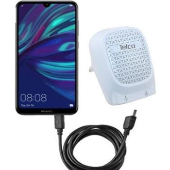 Μετασχηματιστής - Φορτιστής κινητών USB 5V με δυο θύρες 2100mA Ασπρο