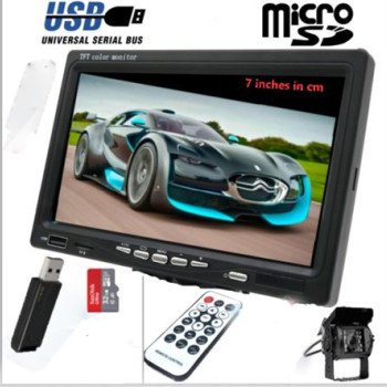 Μόνιτορ HD 7" TFT αυτοκινήτου - σπιτιού - Η/Υ με ήχο θύρα- USB - ΤF