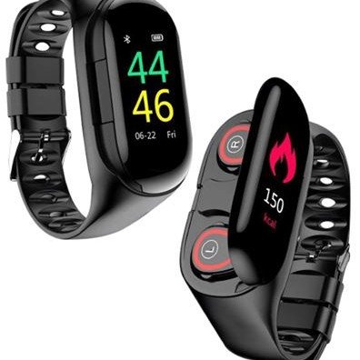 CleverBand™ - Πρωτοποριακό fitness tracker - Ρολόι - Πιεσόμετρο - Θερμιδομετρητής – Βηματομετρητής – Αναλυτής ύπνου – Με Bluetooth ακουστικά για σύνδεση στο κινητό σας – Ειδοποιήσεις από το κινητό σας