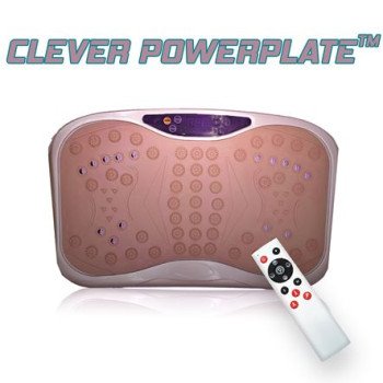 Clever PowerPlate™ – Όργανο Παθητικής Γυμναστικής για Γρήγορη και Εύκολη Τόνωση με τηλεκοντρόλ – LED Οθόνη, 99 επίπεδα έντασης δόνησης και 5 προγράμματα – Μέγιστο φορτίο εως 150 κιλά – Χρώμα καφε