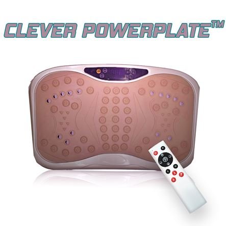Clever PowerPlate™ – Όργανο Παθητικής Γυμναστικής για Γρήγορη και Εύκολη Τόνωση με τηλεκοντρόλ – LED Οθόνη, 99 επίπεδα έντασης δόνησης και 5 προγράμματα – Μέγιστο φορτίο εως 150 κιλά – Χρώμα καφε