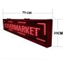 Ηλεκτρονική κυλιόμενη πινακίδα-ταμπέλα LED - Aδιάβροχη- 70 x 20cm