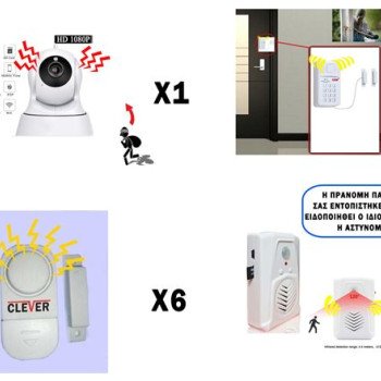 Ολοκληρωμένο σύστημα ασφαλείας - κάμερα - συναγερμός με ηχητική ενημέρωση στον κακοποιό ότι η παρουσία του έγινε αντιληπτή και ενημερώθηκε ο ιδιοκτήτης και η αστυνομία