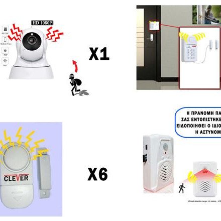 Ολοκληρωμένο σύστημα ασφαλείας - κάμερα - συναγερμός με ηχητική ενημέρωση στον κακοποιό ότι η παρουσία του έγινε αντιληπτή και ενημερώθηκε ο ιδιοκτήτης και η αστυνομία