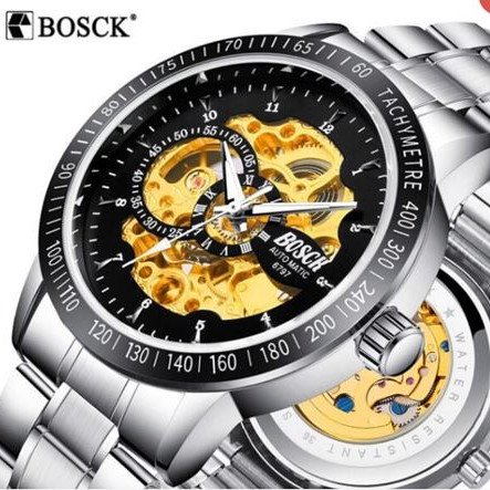 Clever AutomaticWatch™ – To Ανδρικό, Πολυτελές, Κομψό Μηχανικό ρολόι με Αυτόματο μηχανισμό κουρδίσματος -100% Ανοξείδωτο ατσάλι, Αδιάβροχο, Σούπερ ανθεκτικό