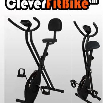 CleverFitBike™ – Έξυπνο Σπαστό Ποδήλατο Γυμναστικής με Κάθισμα – Στατικό – Μηχανικό – Λειτουργεί Χωρίς Ρεύμα – Ρυθμιζόμενη Αντίσταση – Οθόνη Ενδείξεων Θερμίδων, χρόνου, ταχύτητας