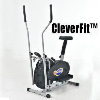 CleverFit™ – Ελλειπτικό & Ποδήλατο & Στέπερ Γυμναστικής 3 σε 1 – Έξυπνο Πολυμηχάνημα – Ρυθμιζόμενη Αντίσταση – Λειτουργεί Χωρίς Ρεύμα – Οθόνη LCD Μέτρησης θερμίδων, απόστασης,χρόνου, ταχύτητας
