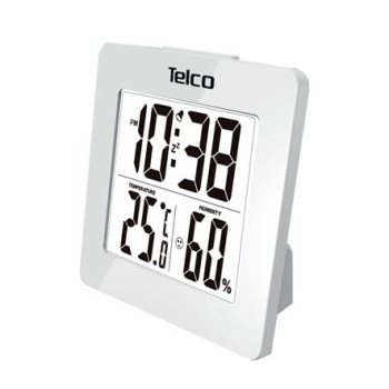 Μετεωρολογικός σταθμός με ένδειξη υγρασίας Ε0114Η-1Telco Λευκό