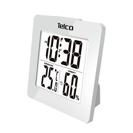 Μετεωρολογικός σταθμός με ένδειξη υγρασίας Ε0114Η-1Telco Λευκό