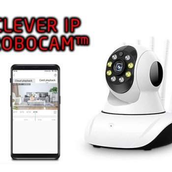 Clever IP Robocam™ – Ip WiFi κάμερα ρομποτική περιστρεφόμενη 360° – HD ανάλυση 960p – 2MP φακό με αισθητήρα 1/4 CMOS – Ανίχνευση κίνησης – ONVIF – Ειδοποιήσεις alarm στο κινητό – Live παρακολούθηση