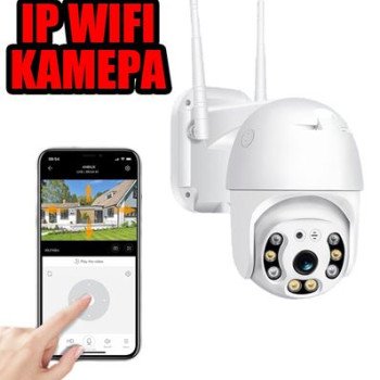 IP WiFi Ρομποτική Κάμερα Εξωτερικού Χώρου – Περιστρεφόμενη 360° – CLOUD Αποθηκευτικός χώρος – Ανίχνευση κίνησης – ONVIF – Ειδοποιήσεις alarm στο κινητό – Live παρακολούθηση στο κινητό ή τον Η/Υ