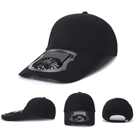 OEM Αθλητικό καπέλο τύπου "jockey" με ανεμιστηράκι το απόλυτο gadget για το καλοκαίρι