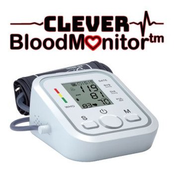 Clever Blood Monitor™ – Υπεραυτόματο Πιεσόμετρο Μπράτσου με Ελληνική εκφώνηση – Ειδοποίηση υψηλής χαμηλής πίεσης με ηχητική εκφώνηση – 99 μνήμες – 2 ξεχωριστά προφίλ
