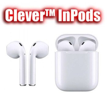 Clever InPods™ – Ασύρματα ακουστικά Bluetooth 5.0 – Θήκη φόρτισης 300mAh μπορεί να φορτίσει πλήρως τα ακουστικά έως 4 φορές – Πλήκτρο αφής και στα 2 ακουστικά – Συμβατά με Android,IOS & Windows
