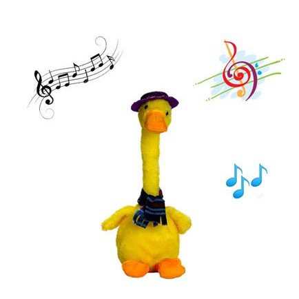 OEM Η Λούτρινη πάπια που επαναλαμβάνει ότι της λες που χορεύει και μιλάει