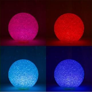 OEM Φωτιστικό μπάλα με εναλλασσόμενο πολύχρωμο φωτισμό Led - Διάμετρος 11.5cm