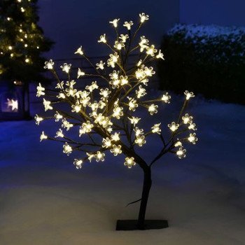 OEM Διακοσμητικό φωτιζόμενο δένδρο κερασιά με 96 λαμπάκια Led - Διαθέσιμο σε διάφορα χρώματα