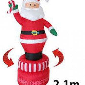 OEM Άγιος Βασίλης φουσκωτός ηλεκτρικός με 360° περιστροφική κίνηση ύψους 2,10m