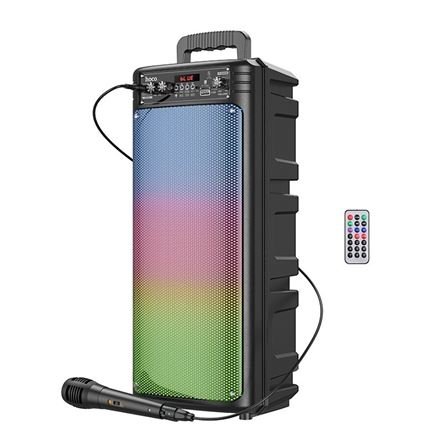 Multimedia Σύστημα Bluetooth Karaoke 2x10W με Μικρόφωνο + Τηλεχειριστήριο + Πολύχρωμο Φωτισμό - USB SD MP3 Player