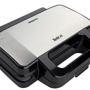 Τοστιέρα Σαντουιτσιέρα Telco με XL grill πλάκες 1000W inox ZJ-255