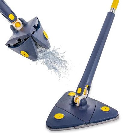 Πτυσσόμενη τριγωνική περιστρεφόμενη σφουγγαρίστρα 360 μοιρών