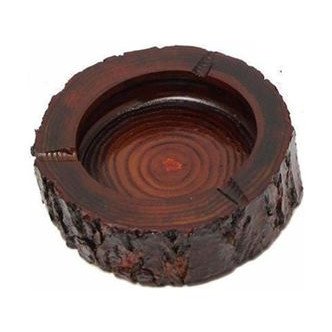 Ξύλινο σταχτοδοχείο-τασάκι από ακατέργαστο ξύλο