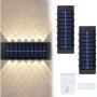Ηλιακό φωτιστικό τοίχου με 12 led (Σετ 2 τμχ.)
