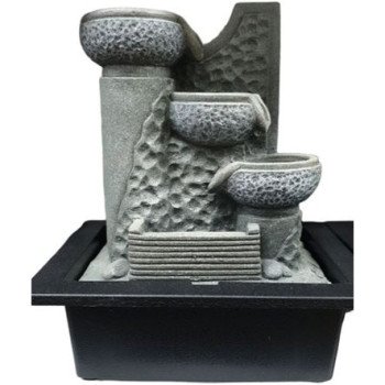 Συντριβάνι διακοσμητικό με τρεχούμενο νερό και φωτισμό Feng Shui