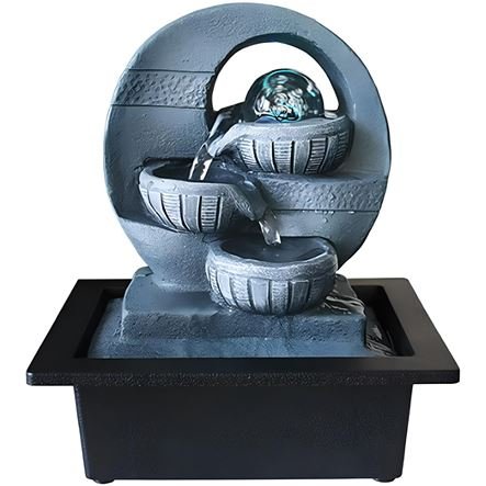 Συντριβάνι διακοσμητικό με τρεχούμενο νερό και φωτισμό Feng Shui