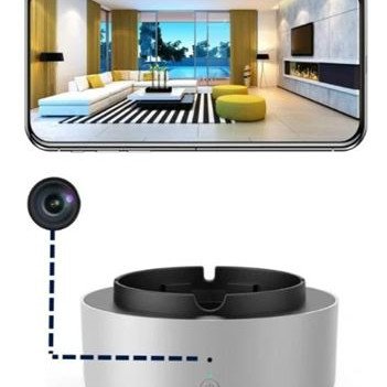 Κρυφή Κάμερα IP Σταχτοδοχείο απορροφητήρας καπνού WiFi με Live Streaming