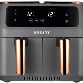 Φριτέζα αέρος χωρητικότητας 8L με 2 αποσπώμενους κάδους - 2800Watt - Οθόνη αφής