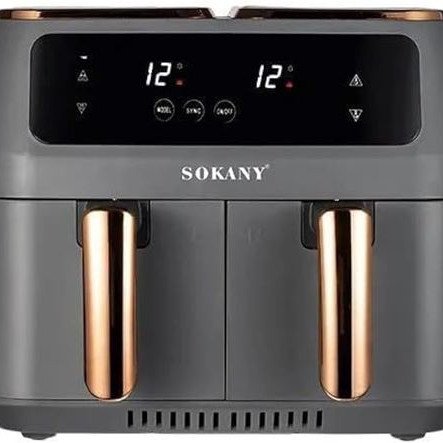 Φριτέζα αέρος χωρητικότητας 8L με 2 αποσπώμενους κάδους - 2800Watt - Οθόνη αφής