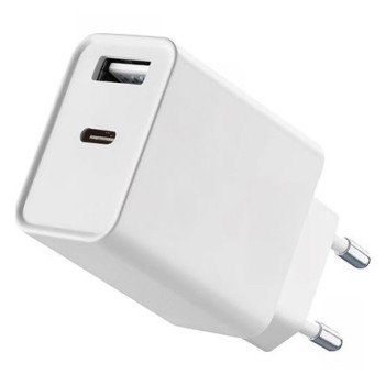 Φορτιστής 30W με 2 εξόδους φόρτισης USB 5V 3A και USB-C