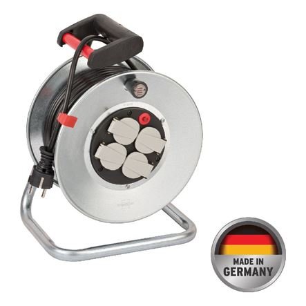 Μπαλαντέζα καρούλι 4 θέσεων με καπάκια 25m Brennenstuhl