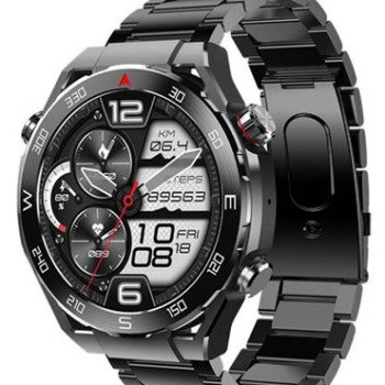 Bluetooth Smartwatch με οθόνη 1,52" AMOLED για Android/iOs με Παλμογράφο