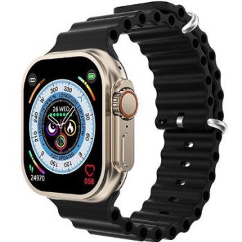 Bluetooth Smartwatch με οθόνη 2.02" AMOLED για Android/iOs με Παλμογράφο