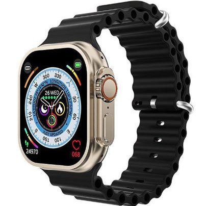 Bluetooth Smartwatch με οθόνη 2.02" AMOLED για Android/iOs με Παλμογράφο