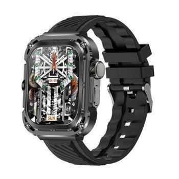 Bluetooth Smartwatch με οθόνη 2,1" AMOLED αδιάβροχο IP68 για Android/iOs με Παλμογράφο