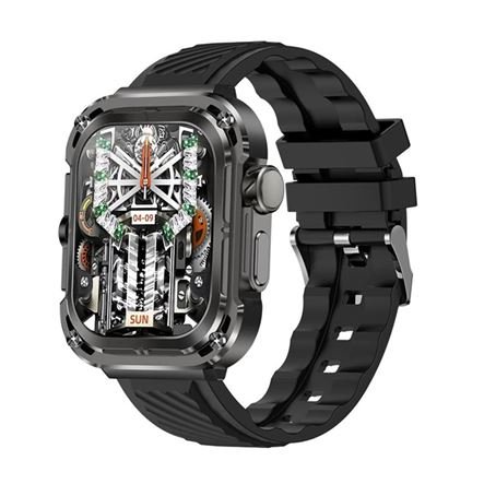 Bluetooth Smartwatch με οθόνη 2,1" AMOLED αδιάβροχο IP68 για Android/iOs με Παλμογράφο