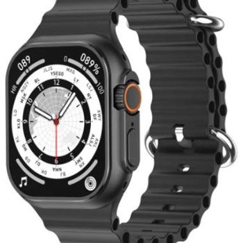 Bluetooth Smartwatch με οθόνη 2,01" AMOLED αδιάβροχο IP68 για Android/iOs με 7 λουράκια