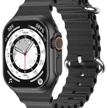 Bluetooth Smartwatch με οθόνη 2,01" AMOLED αδιάβροχο IP68 για Android/iOs με 7 λουράκια