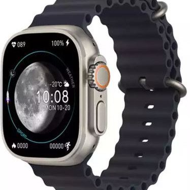 Bluetooth Smartwatch με οθόνη 2,1" AMOLED αδιάβροχο IP67 για Android/iOs με 4 λουράκια