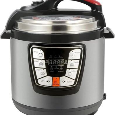 Πολυμάγειρας 6Lt - 1000Watt με διαφορετικές επιλογές μαγειρέματος – Ανοξείδωτο σώμα - Οθόνη LCD