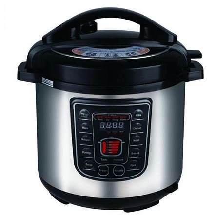 Πολυμάγειρας 6Lt - 1200Watt με διαφορετικές επιλογές μαγειρέματος – Ανοξείδωτο σώμα - Οθόνη LCD