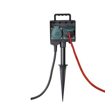 Πρίζα κήπου τετραπλή 1154440 IP44 καλώδιο 1,4m H07RN-F 3G1,5 Brennenstuhl